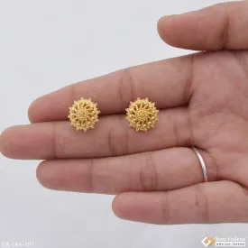 1 Gram Gold Plated Glittering Design Earrings for Women - Style A103