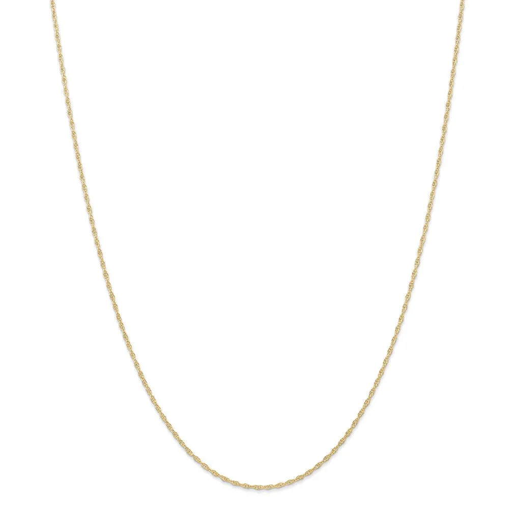 14K 1.15mm Carded Cable Rope Chain | 9RY