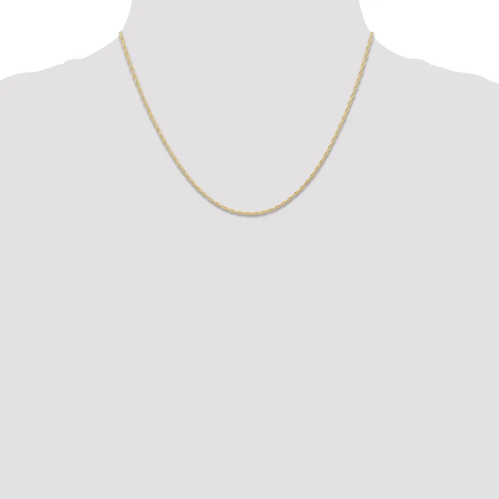 14K 1.15mm Carded Cable Rope Chain | 9RY