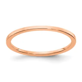 14K Rose Gold 1.2mm Flat Stackable Band | STK16-120R