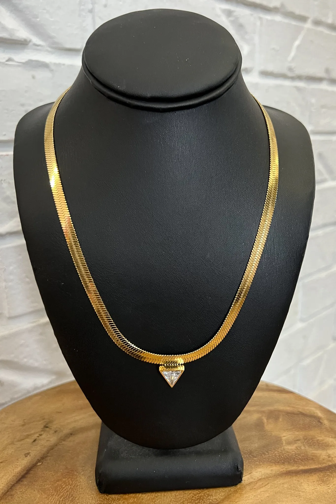 18K Gabby Crystal Necklace