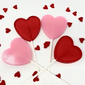 2 1/2 in Heart Lollipop 6-Piece Set