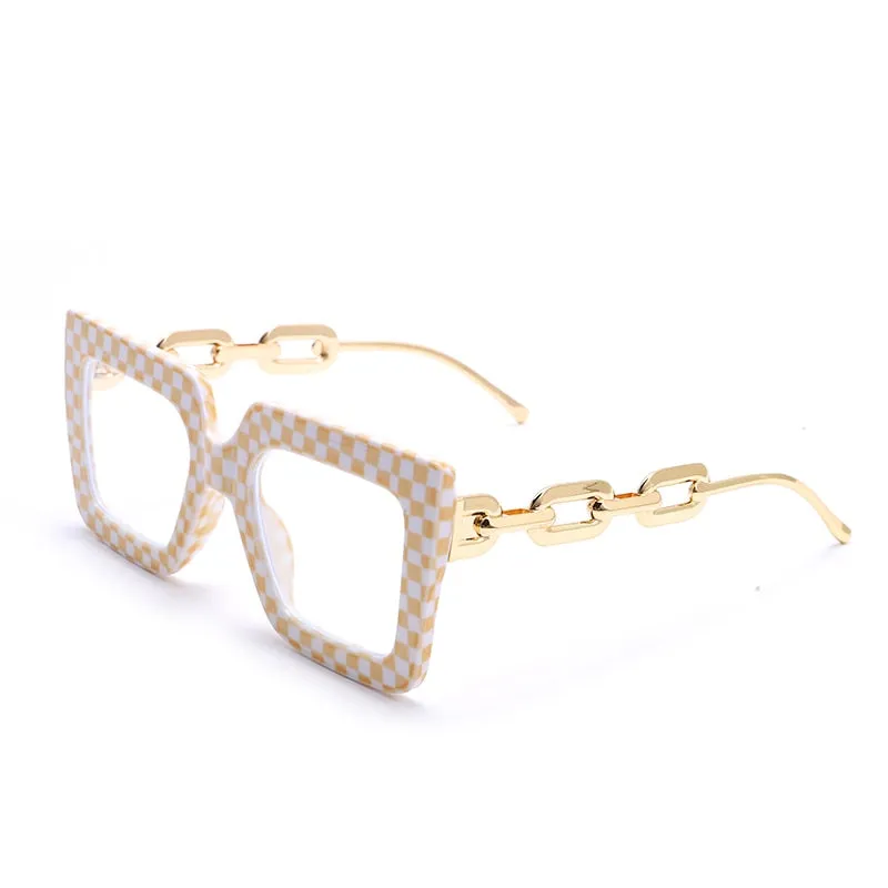 2022 High-quality Large Frame Glasses Square Plain Glasses