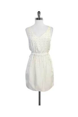 3.1 Phillip Lim - White Beaded Silk Sleeveless Dress Sz 4