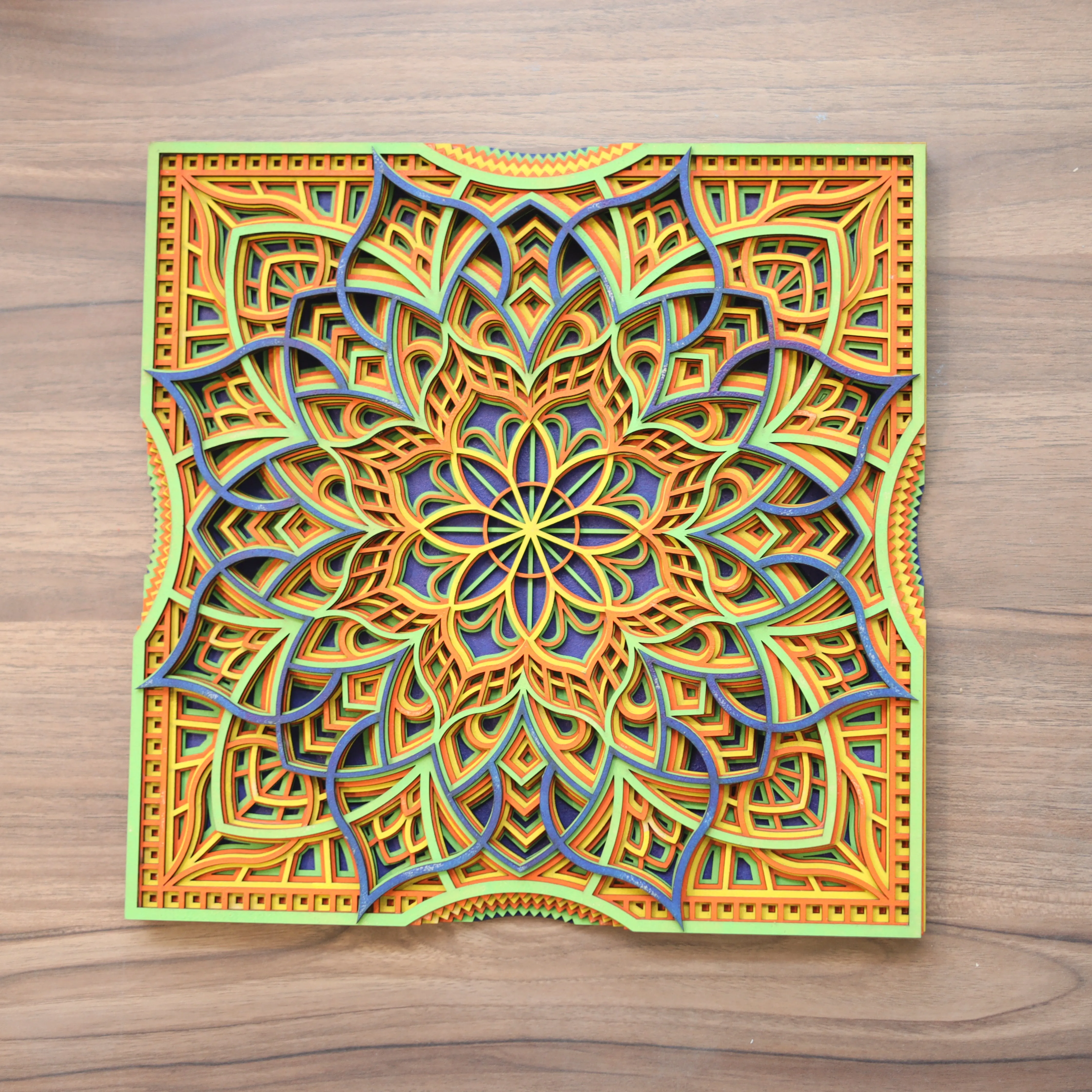 7 Layered Square Mandala