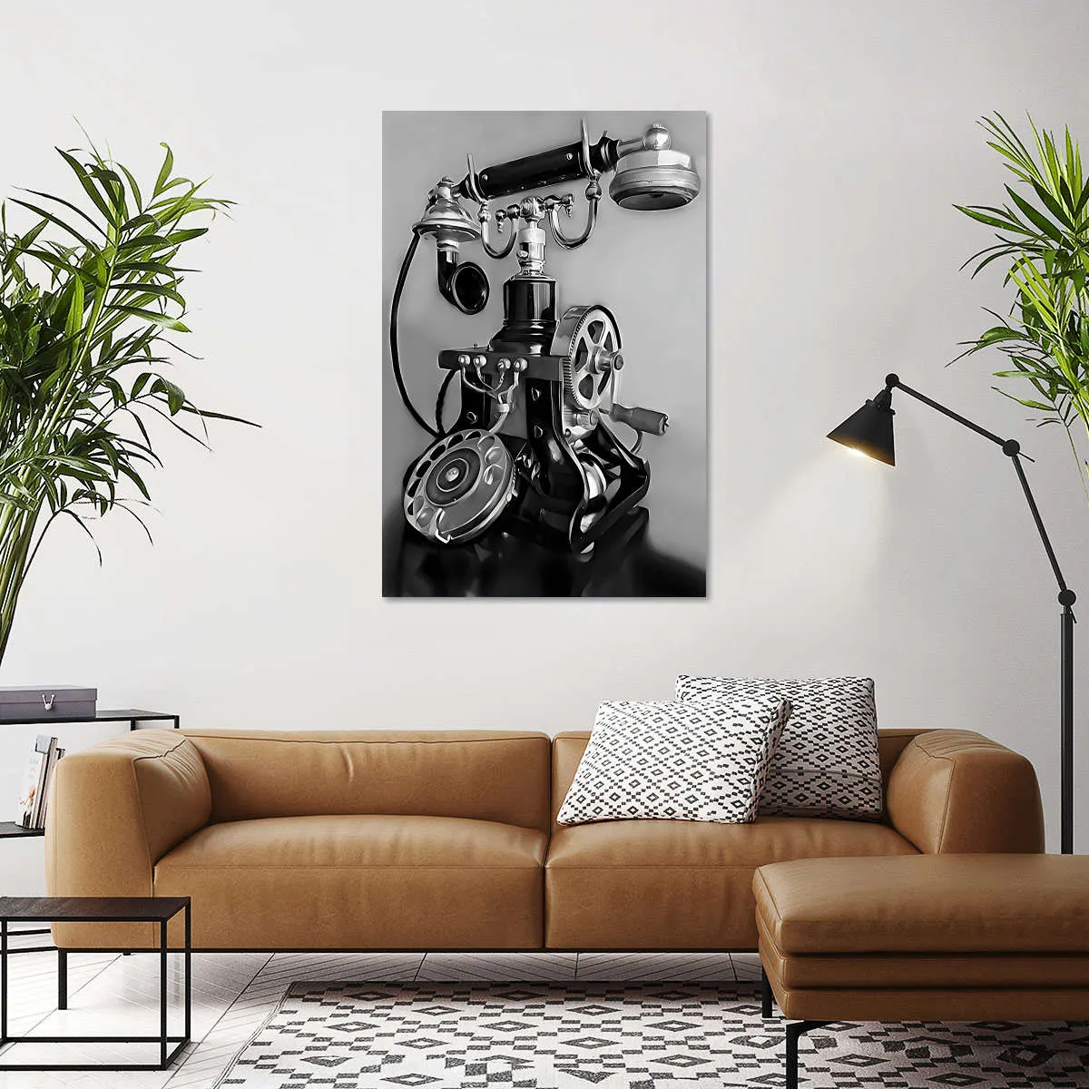 A Call From The Past - Black And White Wall Art