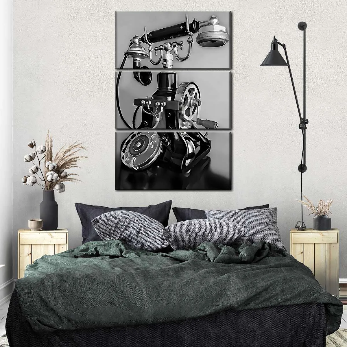 A Call From The Past - Black And White Wall Art