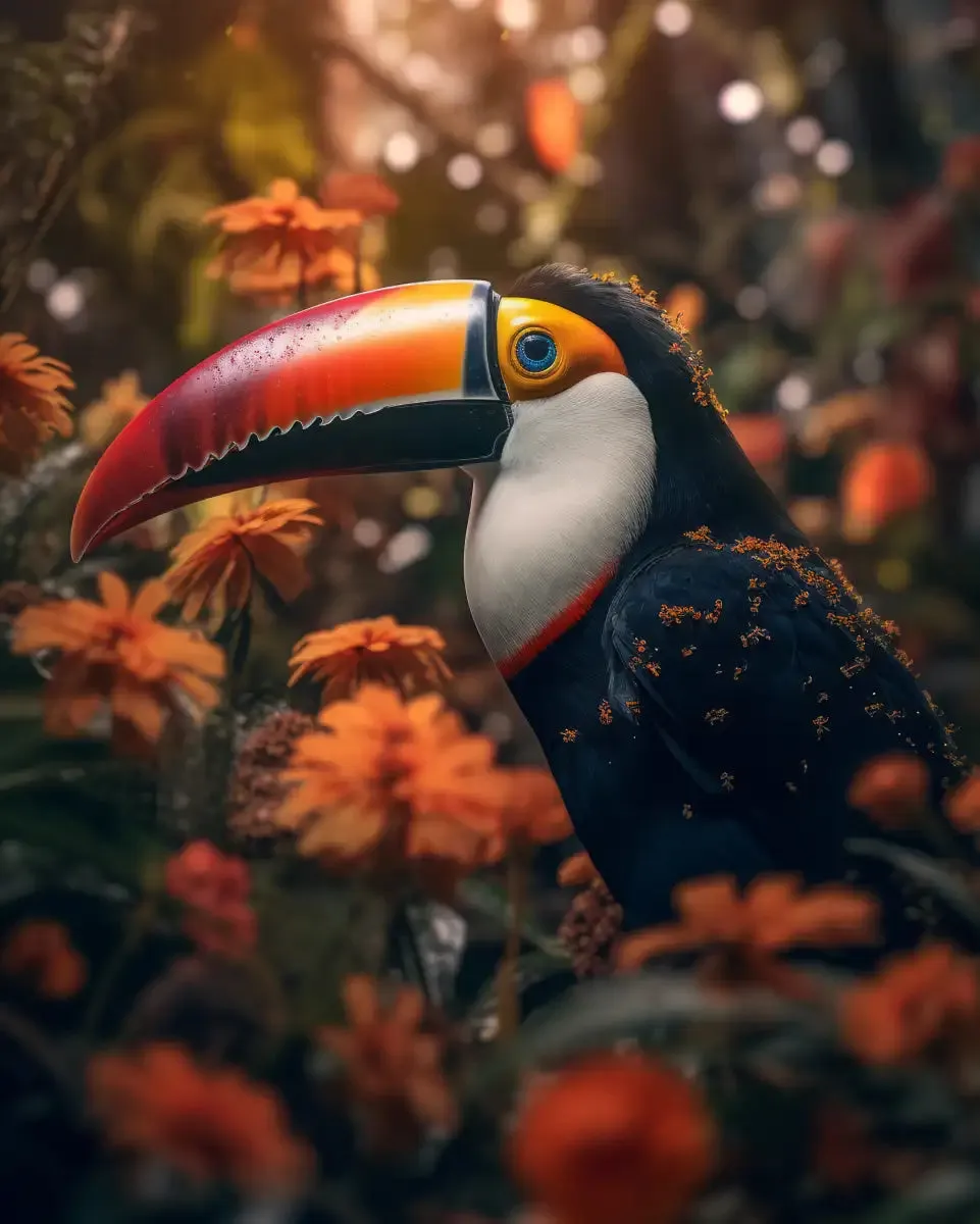 A Colorful Toucan Wall Art