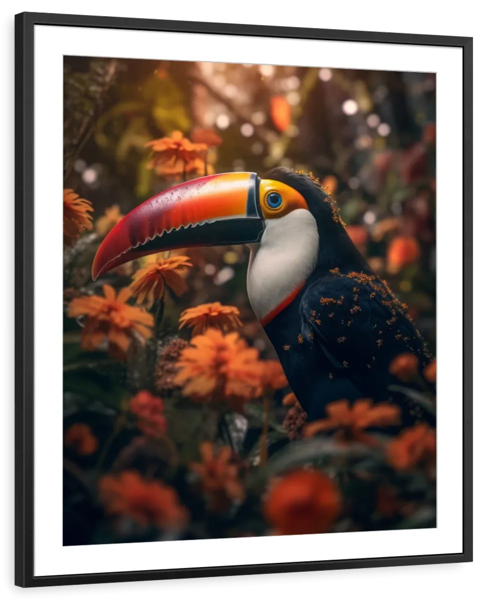 A Colorful Toucan Wall Art