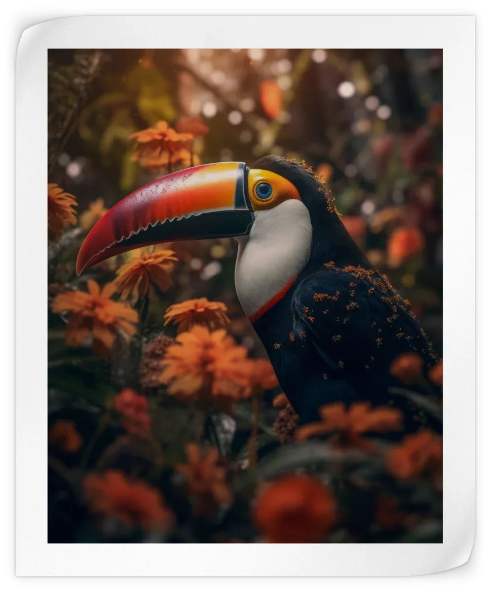 A Colorful Toucan Wall Art