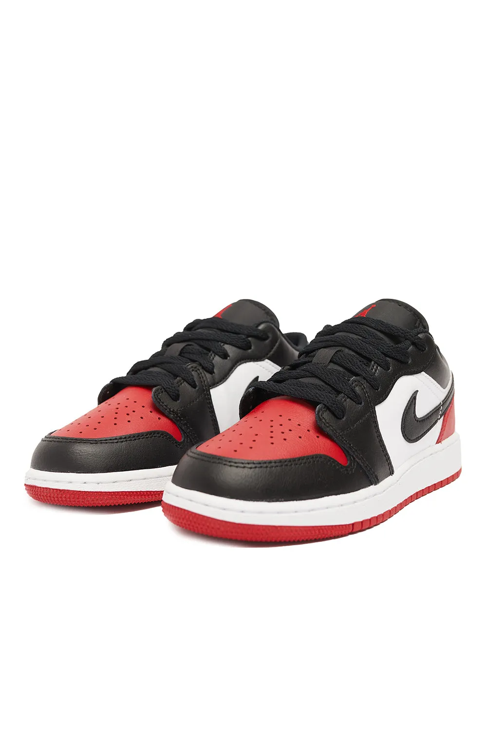 Air Jordan 1 Kids Low 'White/Black-Varsity Red'