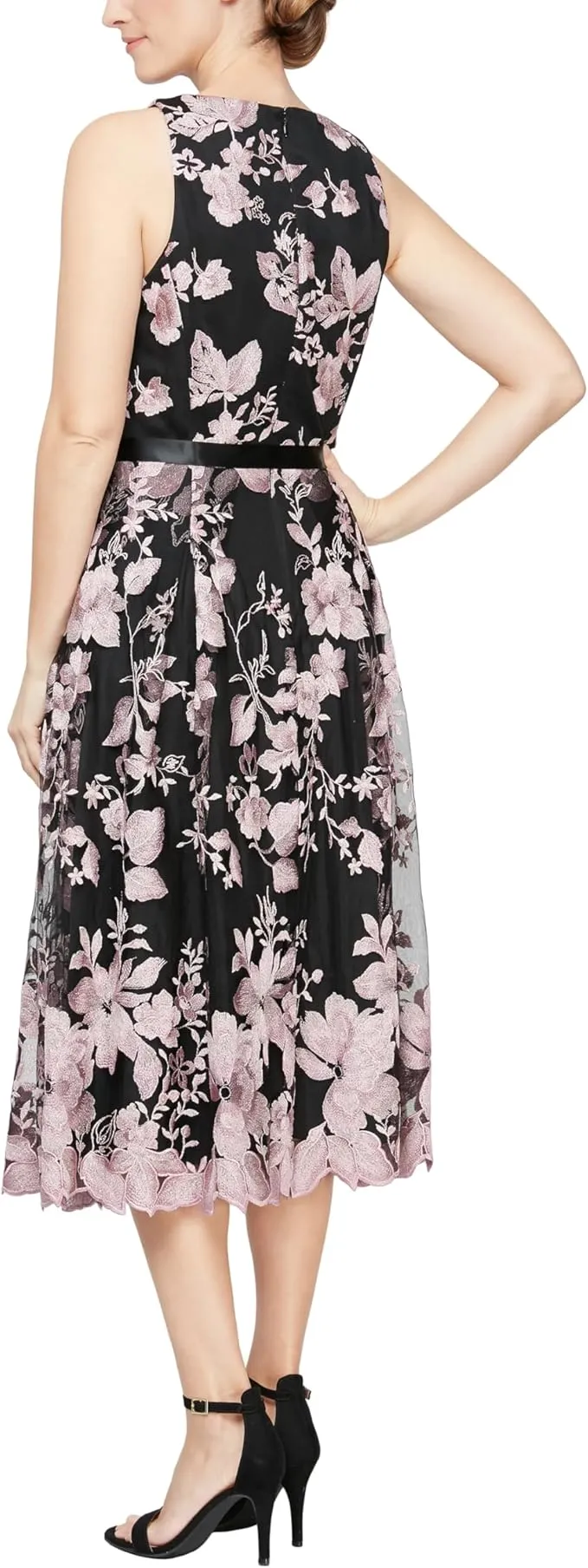 Alex Evenings 52171186 Sleeveless Midi Cocktail Dress