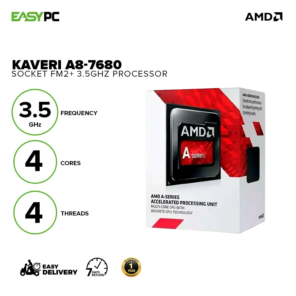 Amd Kaveri A8-7680 Socket Fm2  3.5ghz  Processor