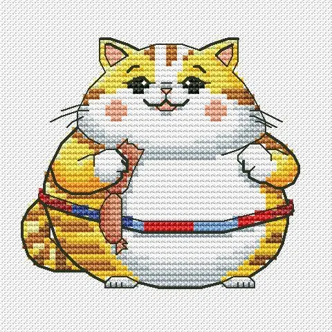 Athlete Сat - PDF Cross Stitch Pattern