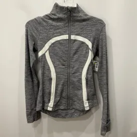 Athletic Jacket By Lululemon In Grey, Size: 4