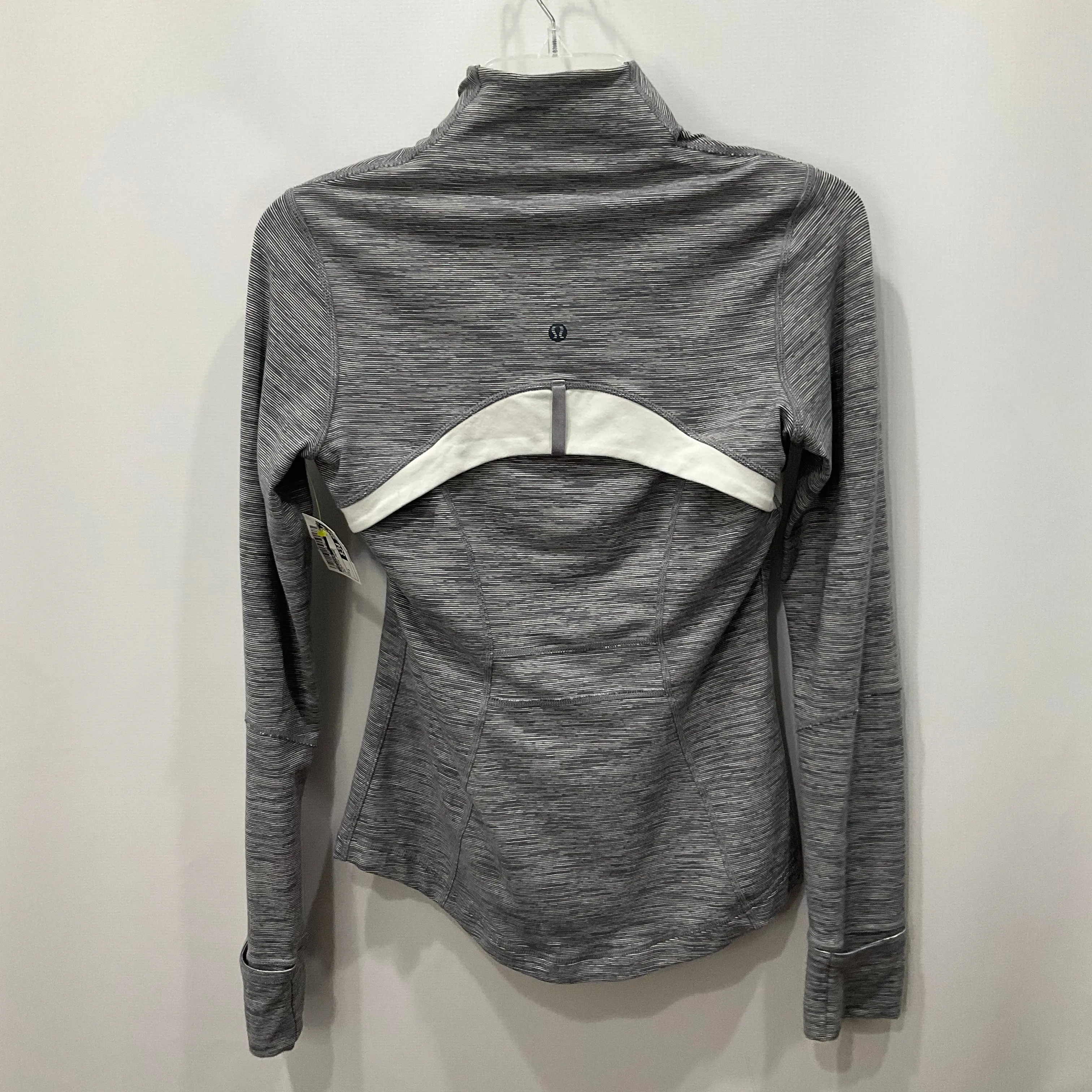 Athletic Jacket By Lululemon In Grey, Size: 4