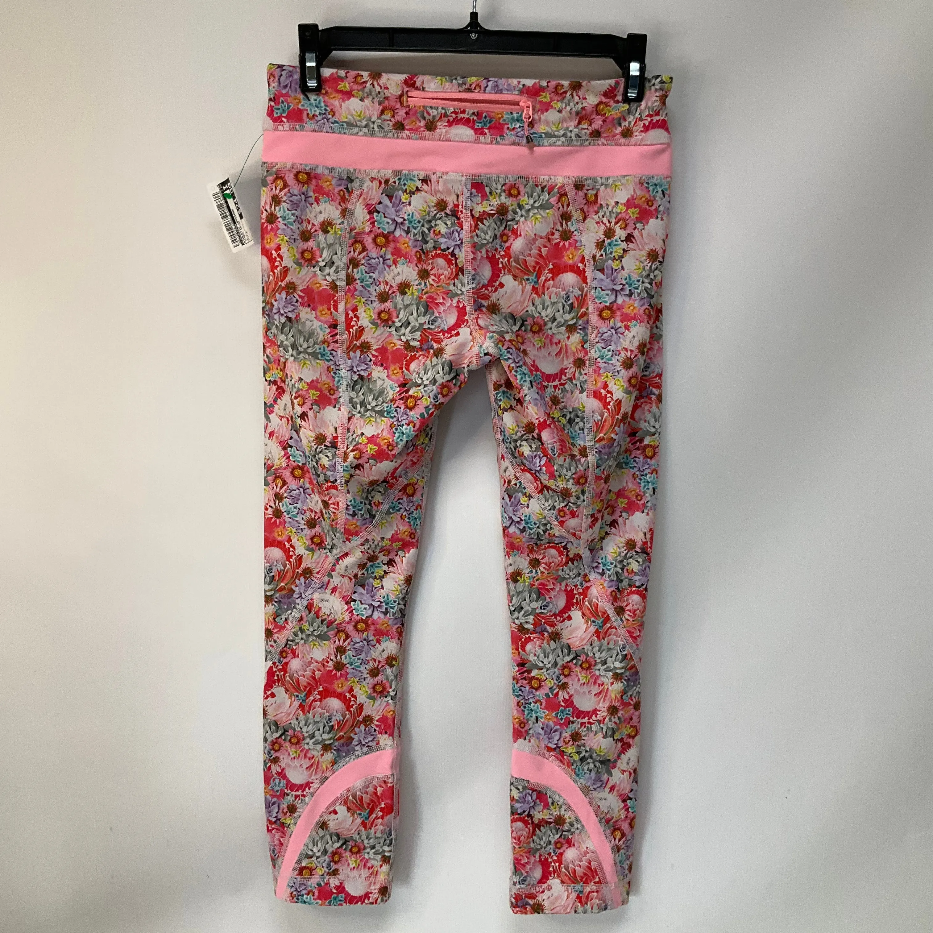 Athletic Leggings By Lululemon In Floral Print, Size: 4