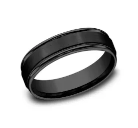 Benchmark Black Titanium 6mm Band RECF7602SBKT10