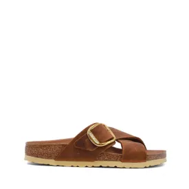 BIRKENSTOCK SANDALO SIENA BIG BUCKLE 1020165 COGNAC