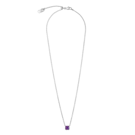 Birthstone February Necklace Sugilite Silver