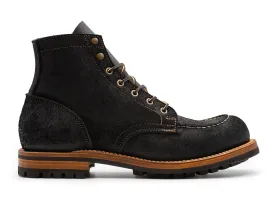 Black Oiled Rough Out Moc Toe | 10D