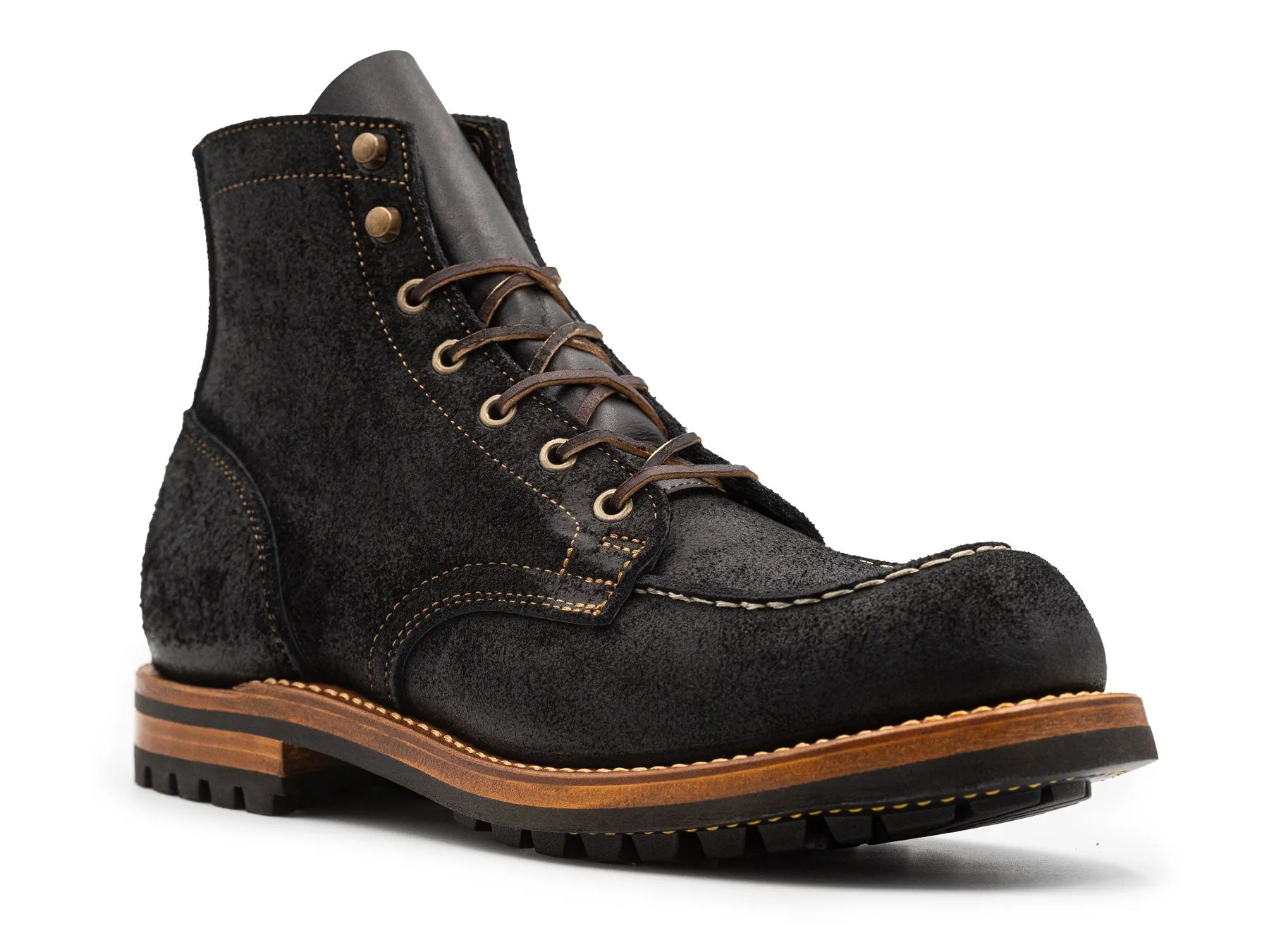 Black Oiled Rough Out Moc Toe | 10D