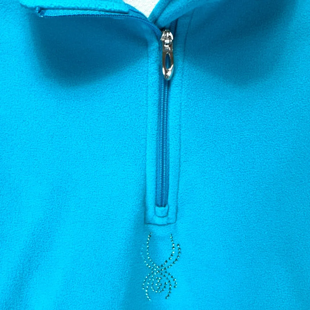 Blue Athletic Fleece Spyder, Size 8