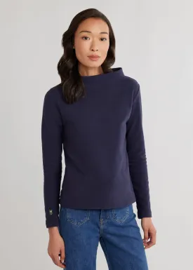 Brighton Boatneck in Terry Fleece (Navy)