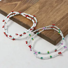 Cherry Beaded Bracelet