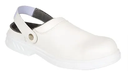 Clean Room Medical Microfibre Safety Clog SB Steel Toe Cap Vegan Friendly  - FW82