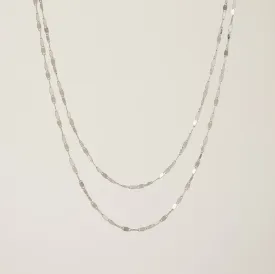 Cleo Layered Necklace Silver