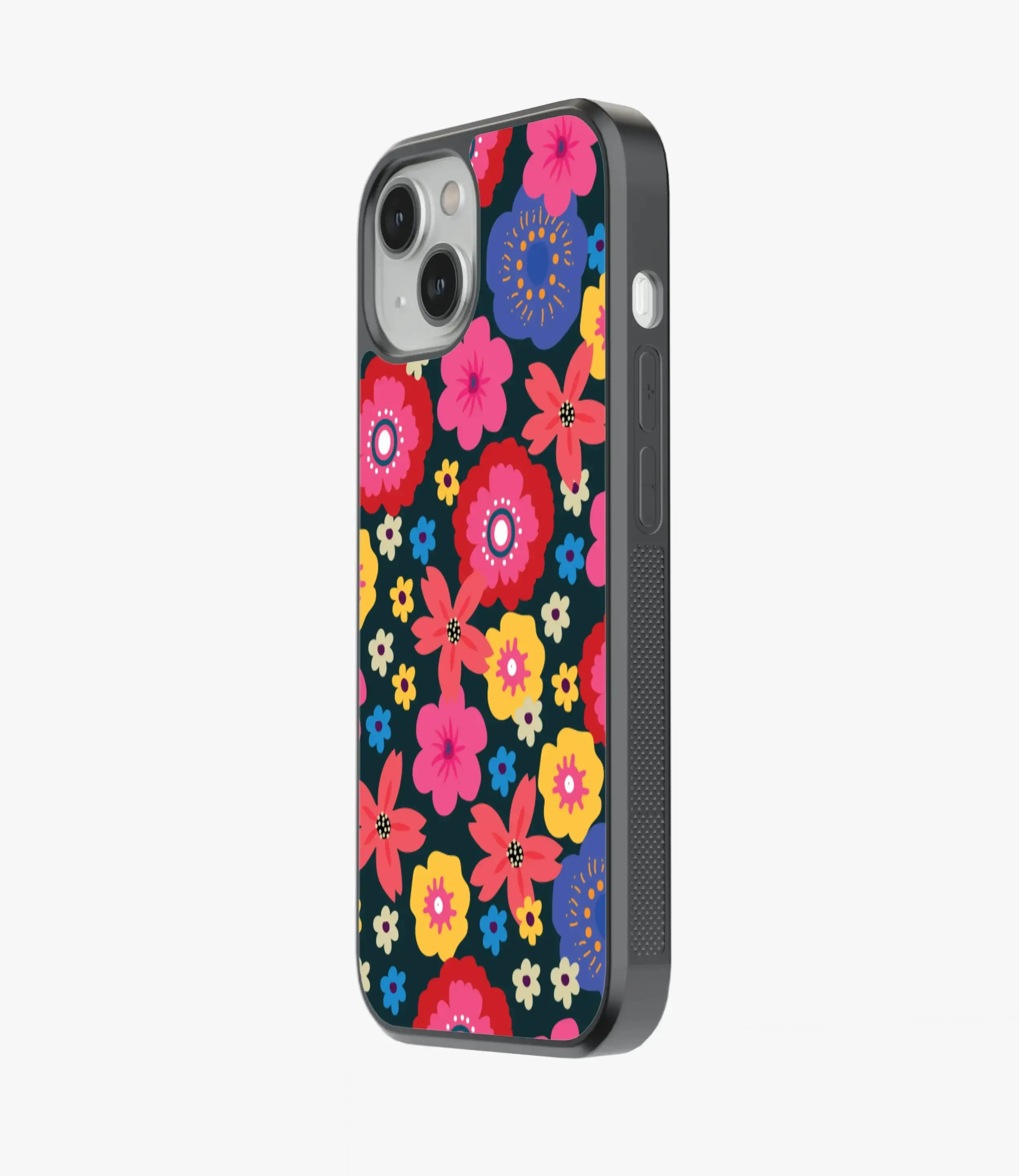 Colorful Spring Bouquet Floral Glass Case