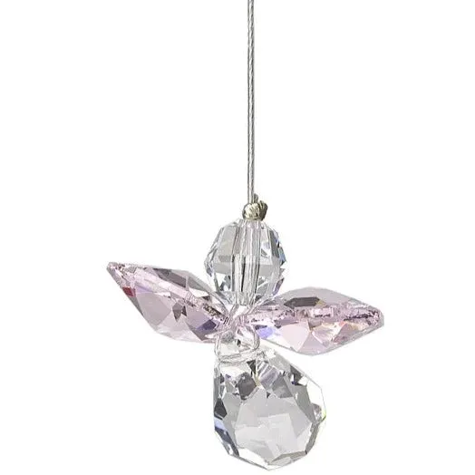 Crystal Fantasy Guardian Angel Suncatcher, Rose 28