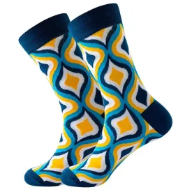 Curvey Patterned Socks from the Sock Panda (Adult Large - Men's Shoe Sizes 8-12)