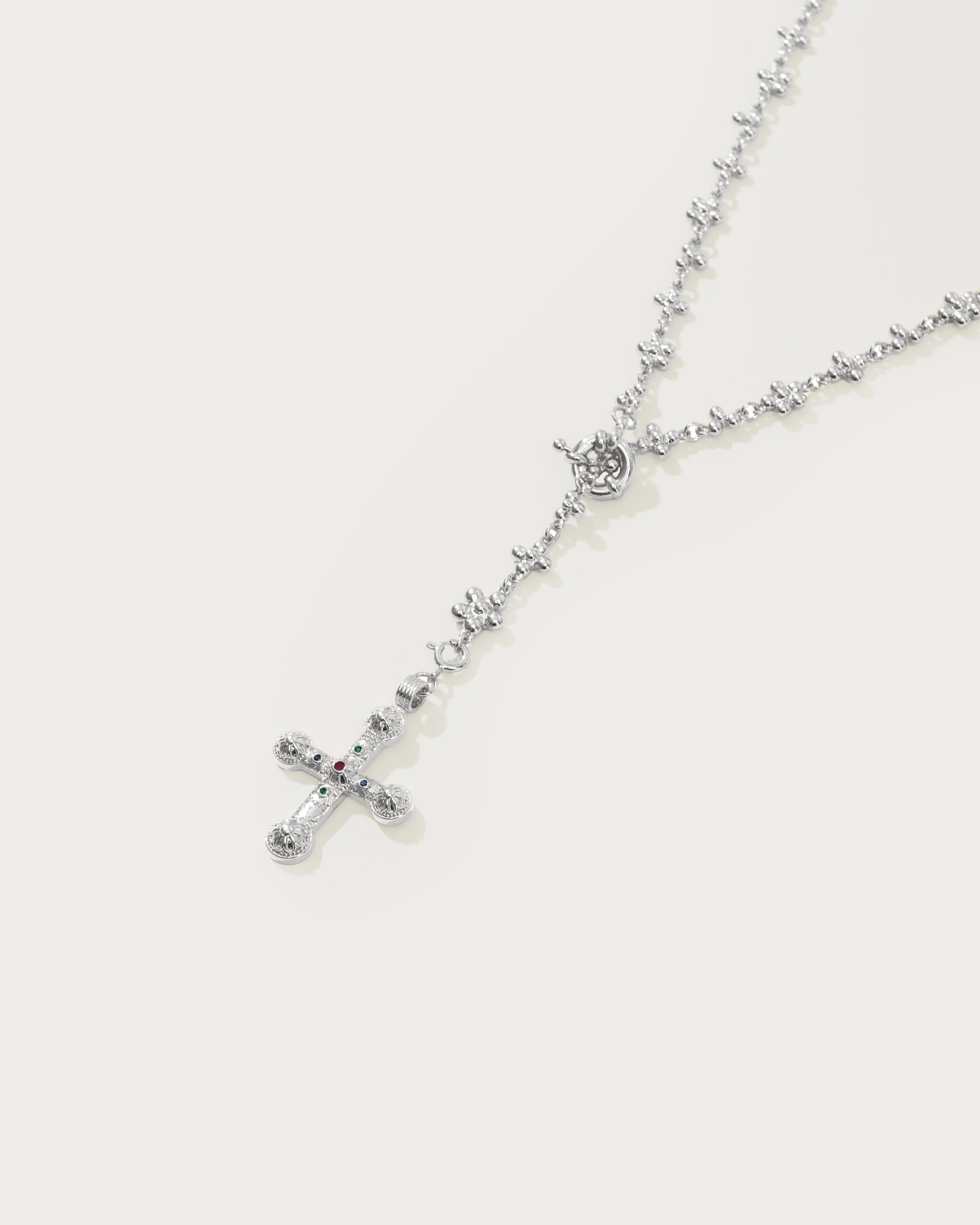 Daisy Molecule Chain in Silver