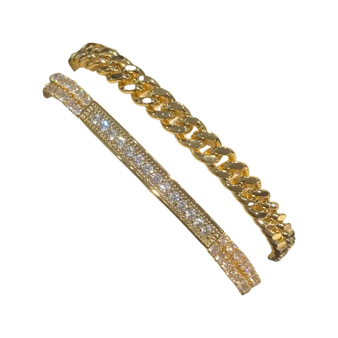 Deandra Layered Chain Link Bracelet