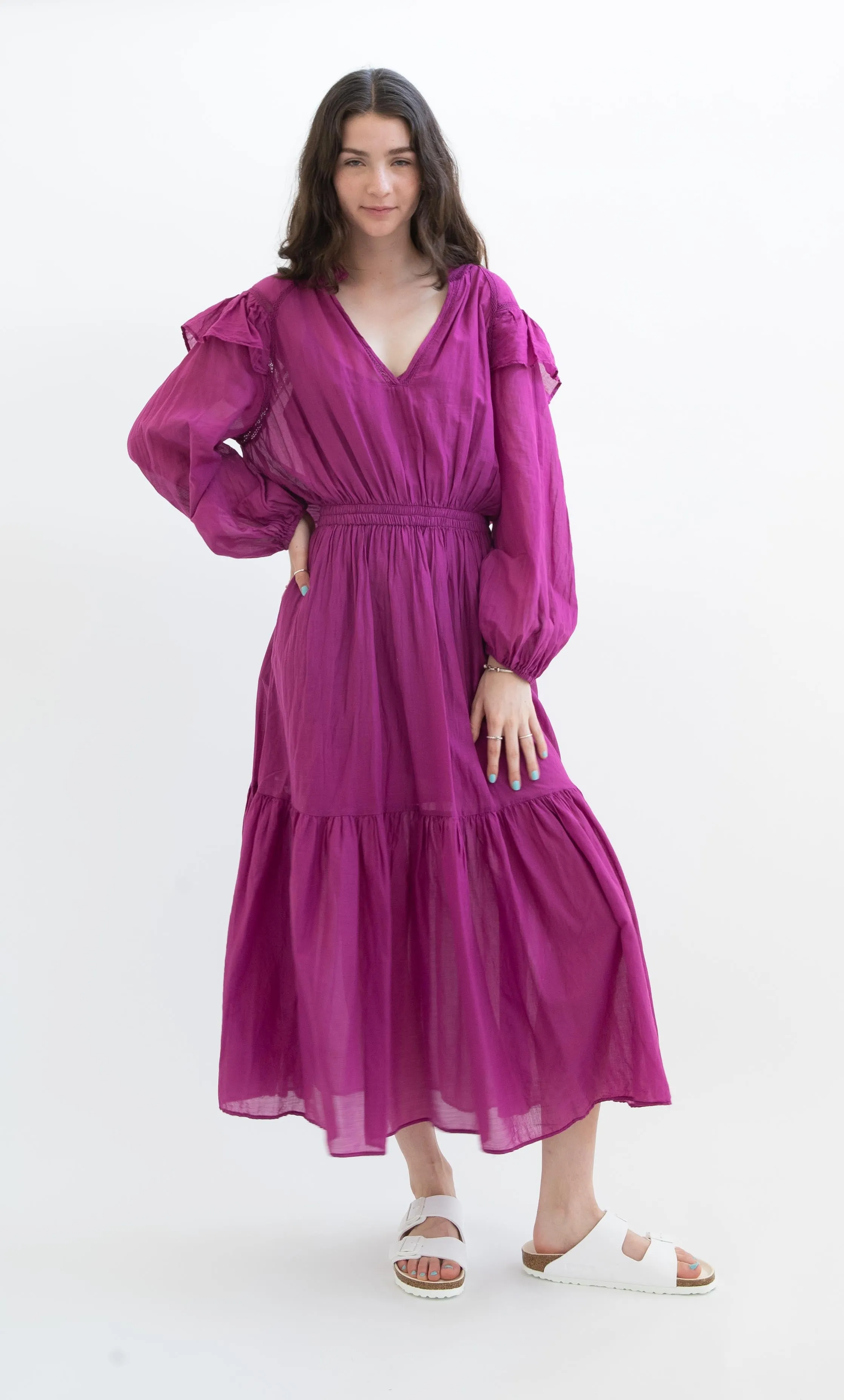 Devotion Twins Falasana Dress in Violet