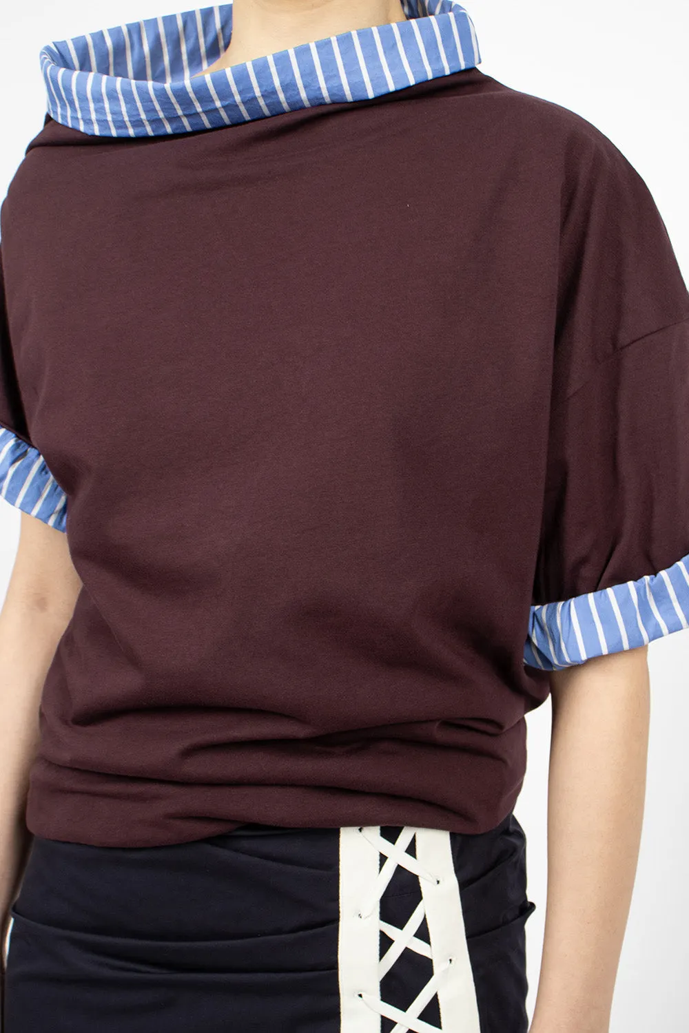 Double Layered T-Shirt Wine