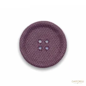 Four-hole Button in Colored Fabric H293 - Gafforelli Srl