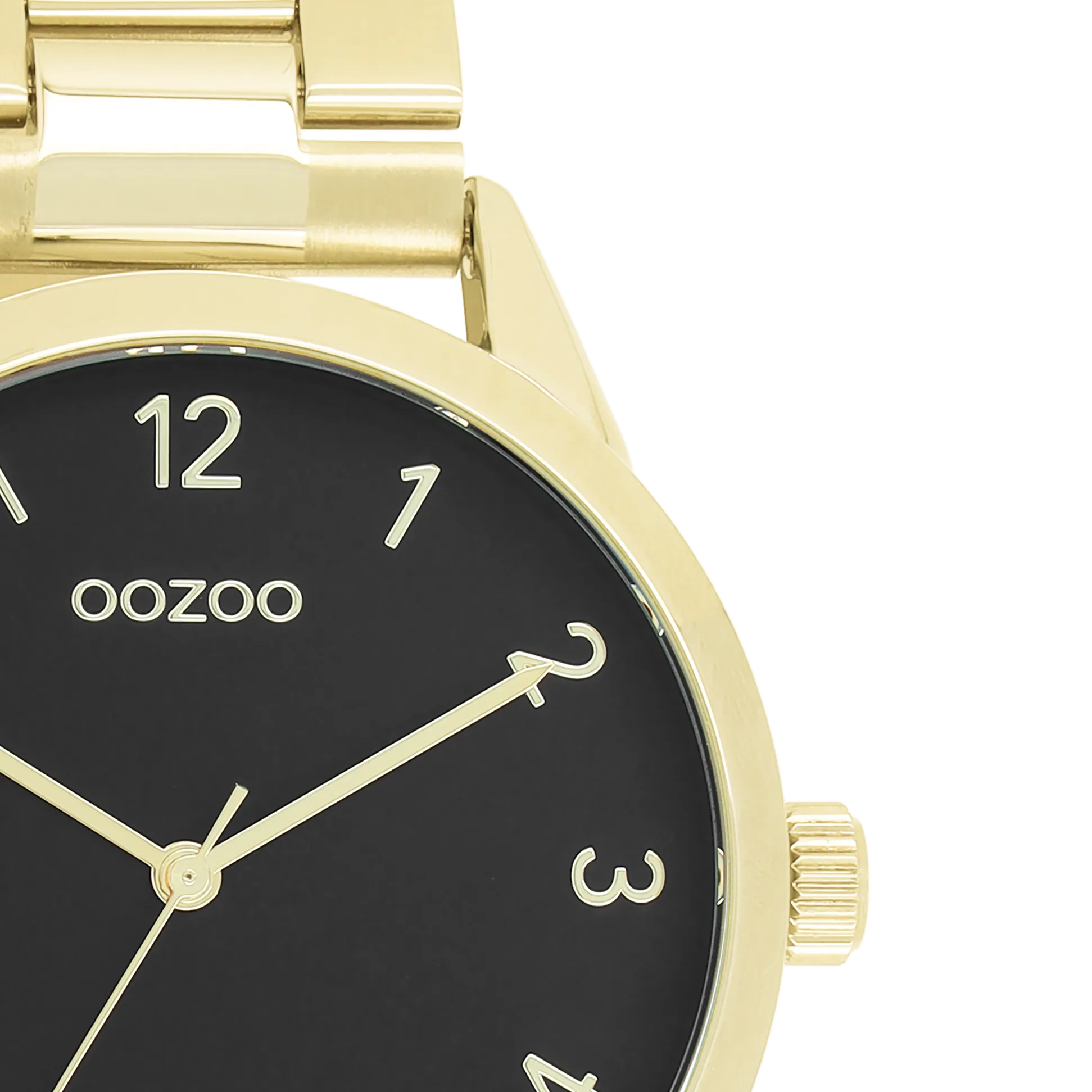 Gold coloured OOZOO watch with gold coloured stainless steel bracelet - C11427