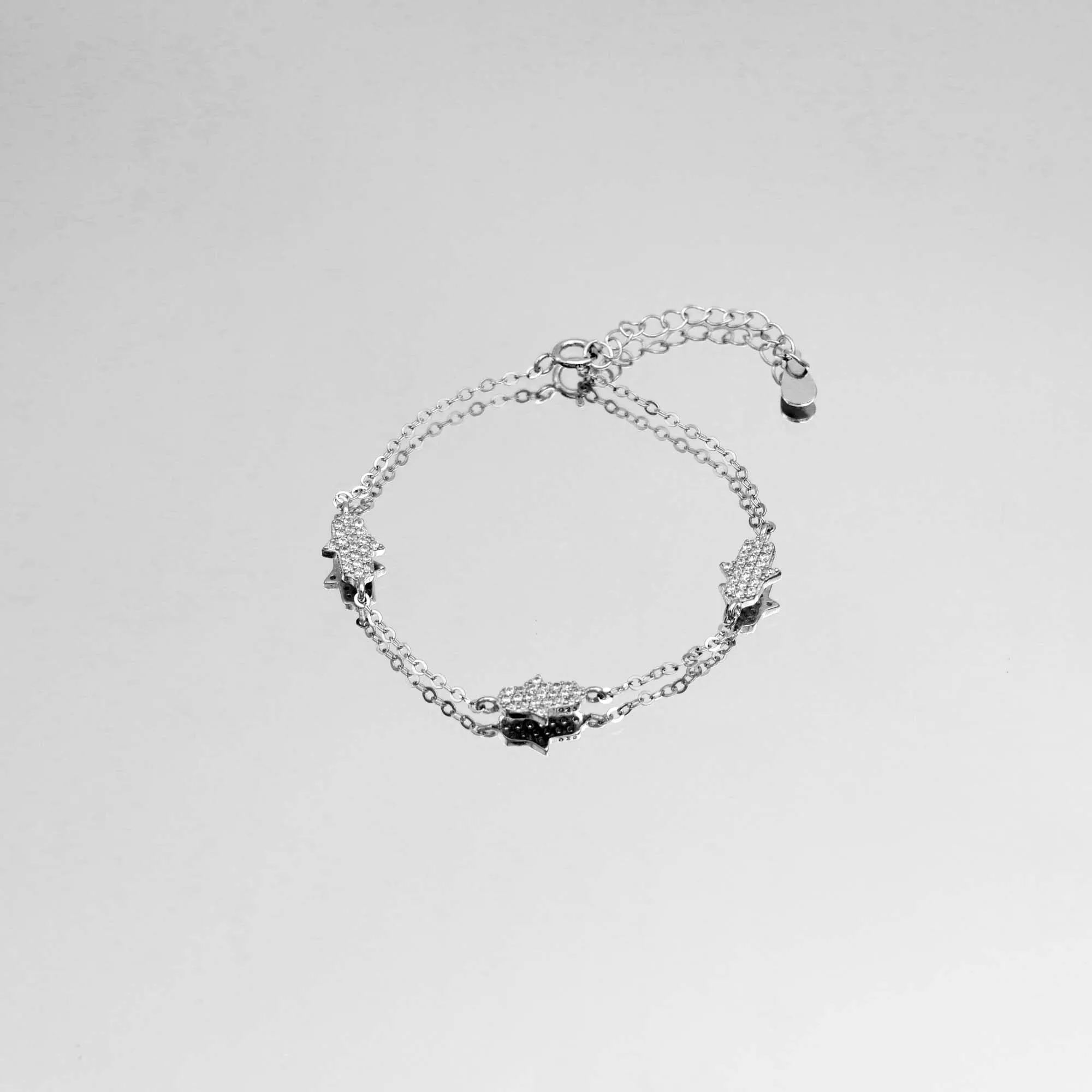 Hand of Hamsa Bracelet | Silver