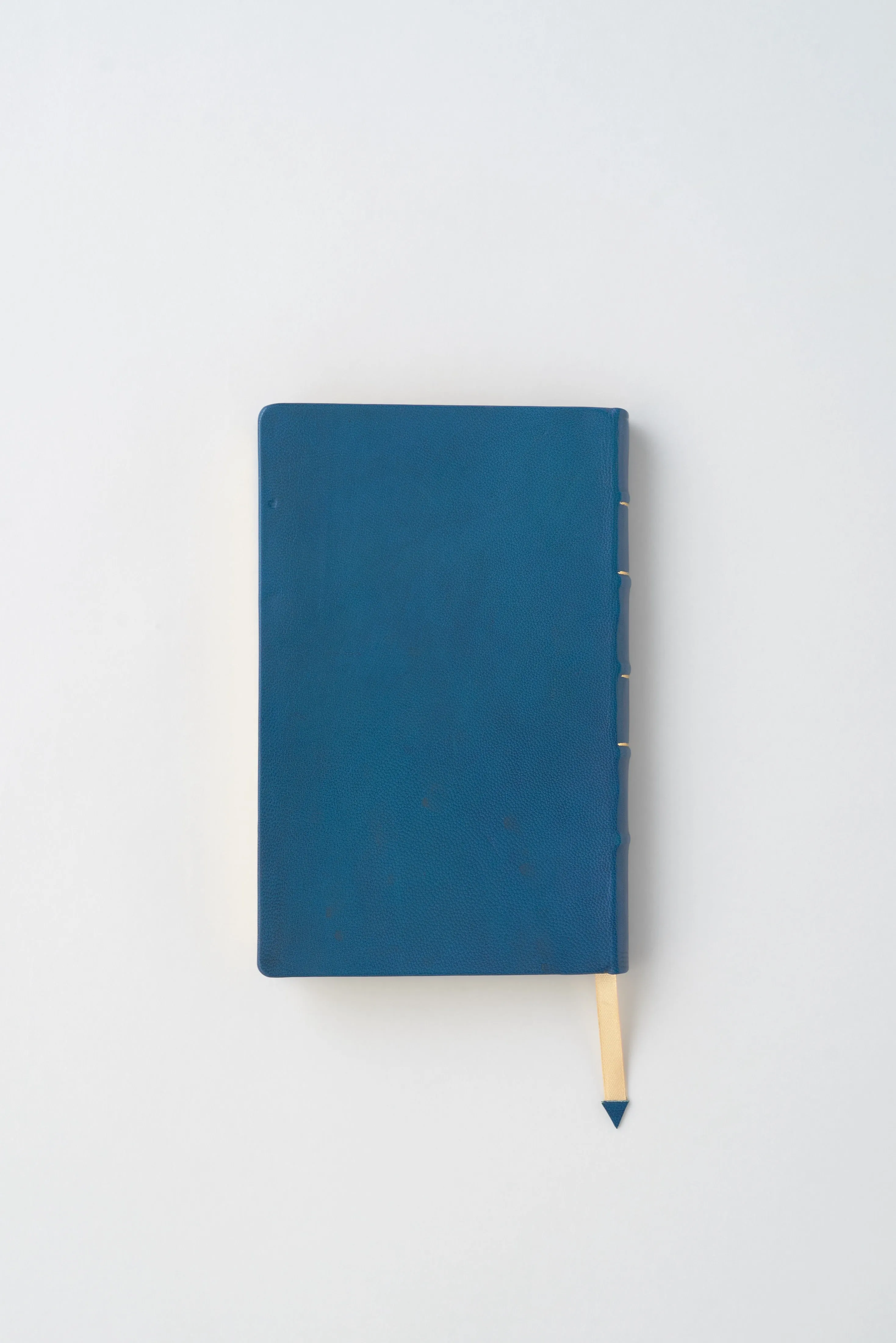 Handbound Leather Notebook in Lotus Blue