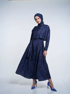 JARNA LAYERED DRESS NAVY