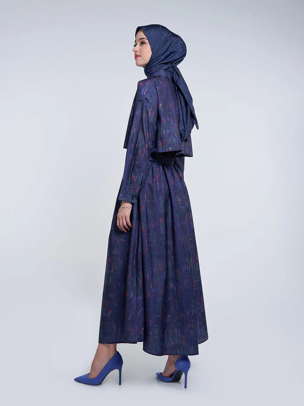 JARNA LAYERED DRESS NAVY