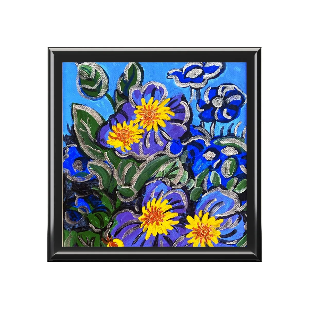 Jewelry and Keepsake Box "Morning Glories"