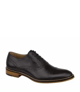 JOHNSTON & MURPHY BLACK CONARD CAP TOE