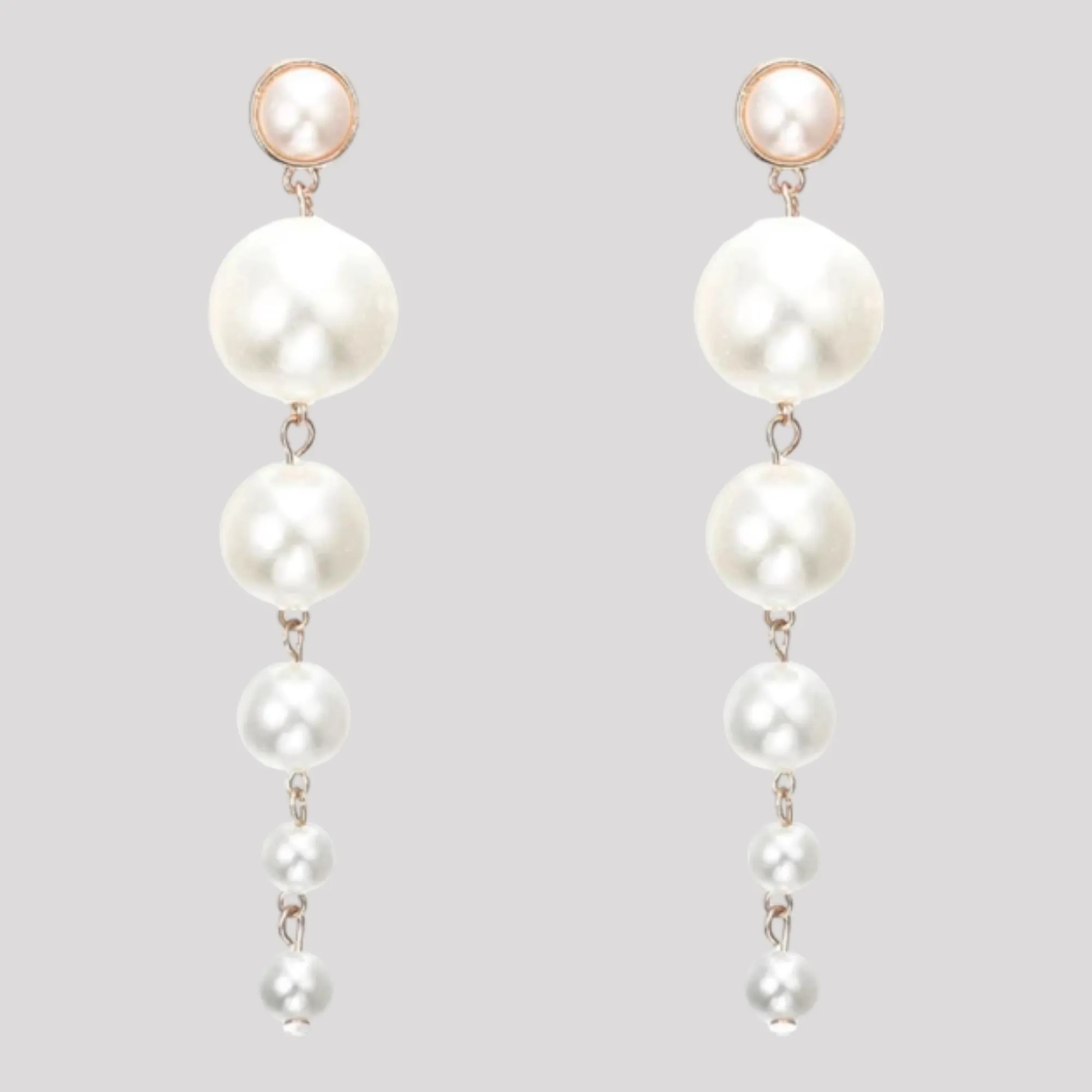 Large Pearl Drop Earrings