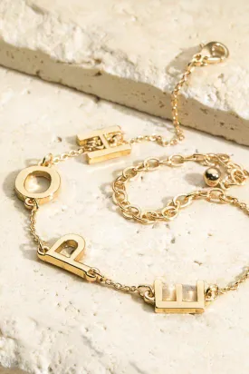 Love or Hope Charm Bracelet