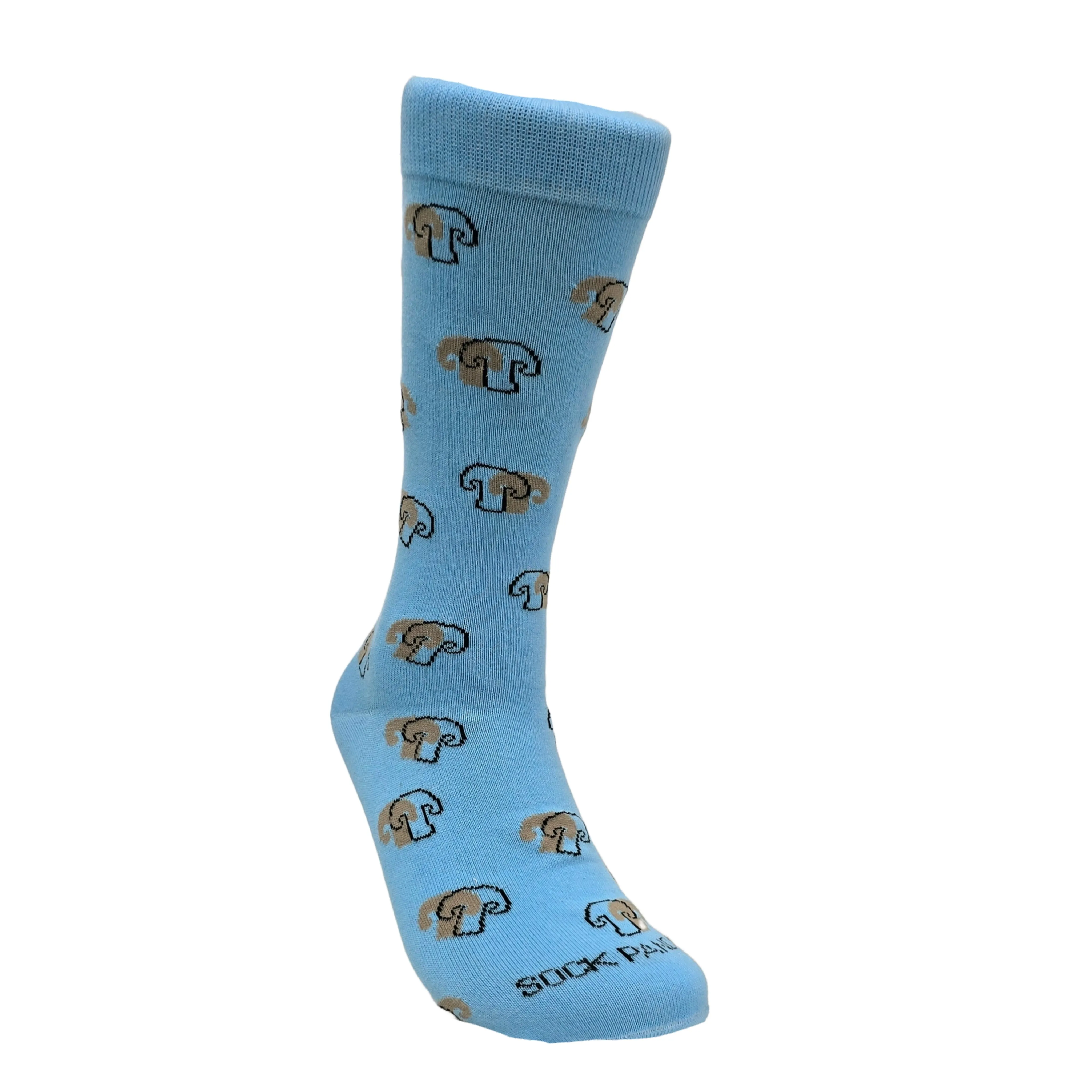 Mushroom Pattern Socks from the Sock Panda (Adult Large - Men's Shoe Sizes 8-12)