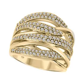 Pavé Diamond Layered Ring